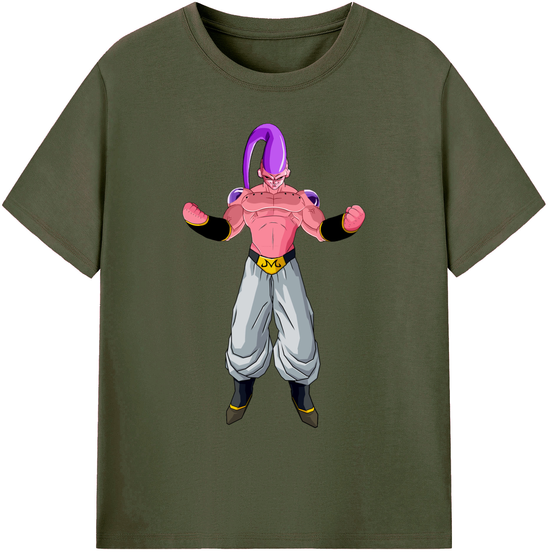 （画像用） ドラゴンボール 魔人ブウ DRAGON BALL Majin Buu 綿100％ メンズ半袖Tシャツ｜肌触りやわらか＆通気性